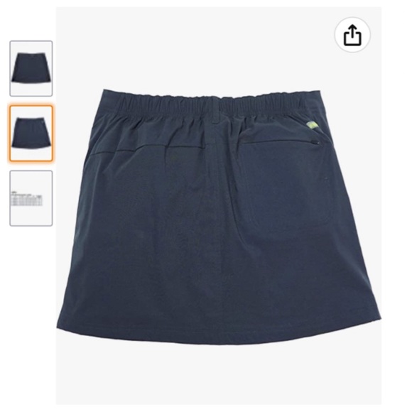 Solstice Apparel black nylon stretch athletic skort - Picture 3 of 11